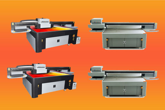 طابعة UV Inkjet Konica 1024I 108 Sqm/hour لون أبيض زيت خفيف طريقه مزدوجة
