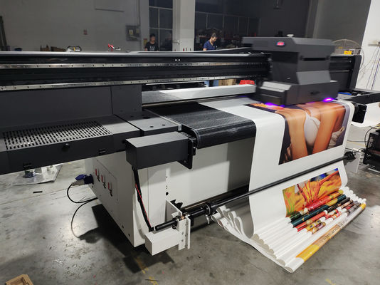 1440 DPI CMYK طابعة حبر أبيض UV رول مع واجهة Ethernet / USB