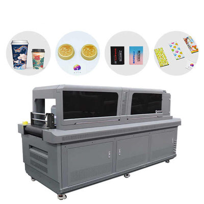 إمدادات الطاقة AC 220V / 50Hz / 60HZ طابعة UV واحدة مع نظام تجفيف مصباح UV LED ومعدات 800KG N.W