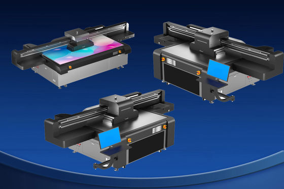 طابعة UV تمريرة واحدة بارتفاع متوسط 0-10 سم مع رأس رش Ricoh Gen 5i وإمداد طاقة AC 220V/50Hz/60HZ